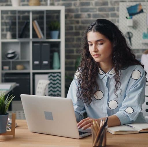 Person at laptop