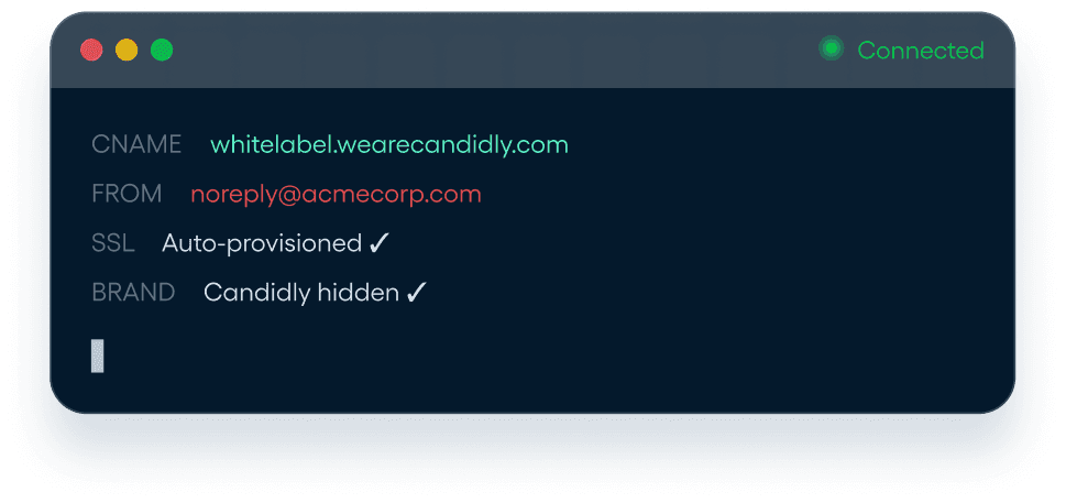 Whitelabel deploy terminal